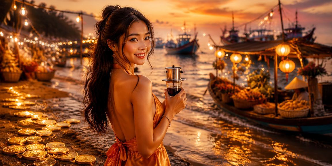 Khung cảnh Mũi Né buổi chiều – người dùng trải nghiệm ứng dụng cá cược trên điện thoại